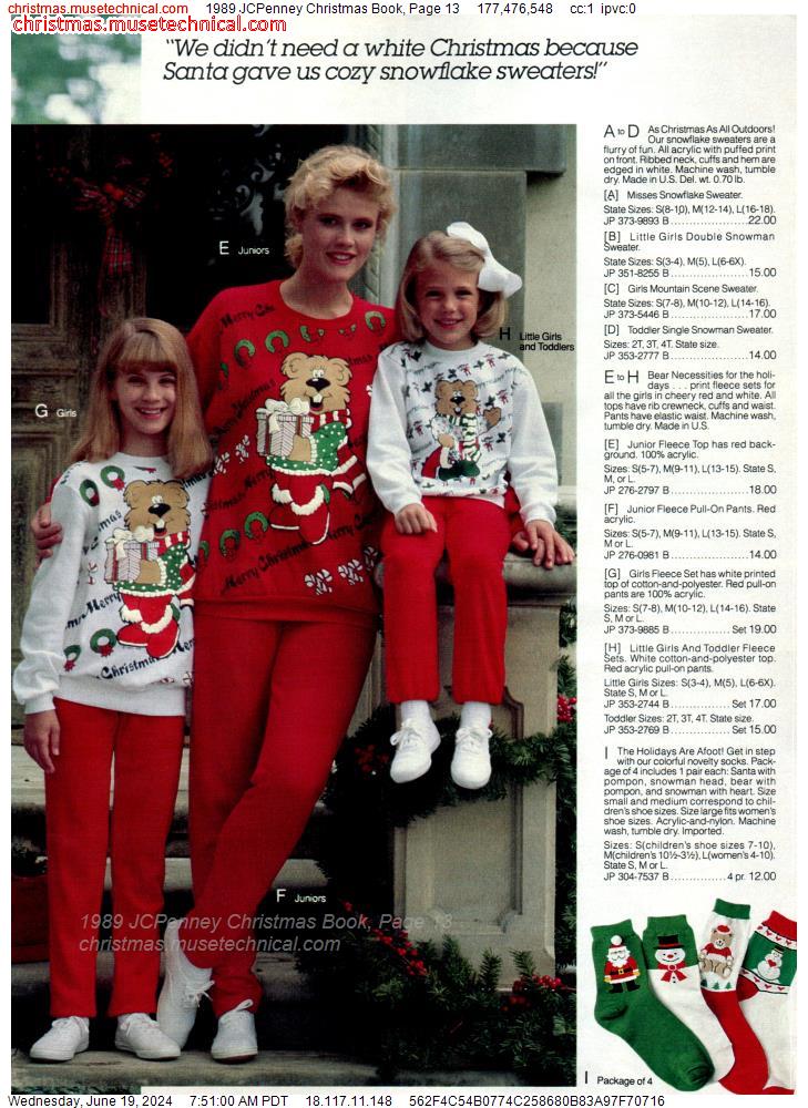 1989 JCPenney Christmas Book, Page 13