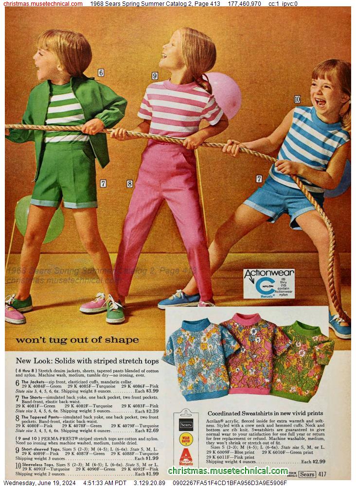 1968 Sears Spring Summer Catalog 2, Page 413