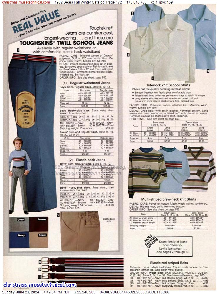 1982 Sears Fall Winter Catalog, Page 472