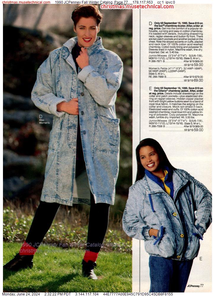 1990 JCPenney Fall Winter Catalog, Page 77