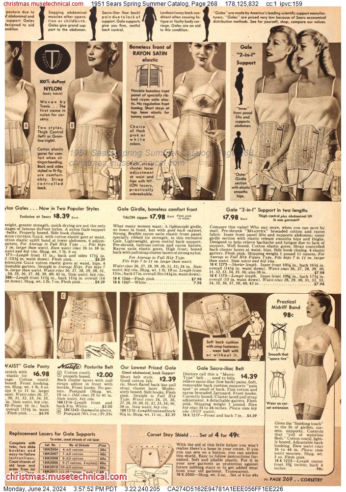 1951 Sears Spring Summer Catalog, Page 268