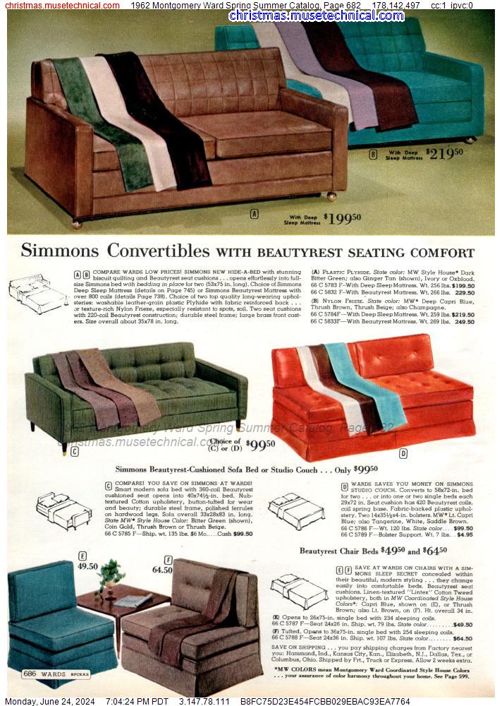 1962 Montgomery Ward Spring Summer Catalog, Page 682