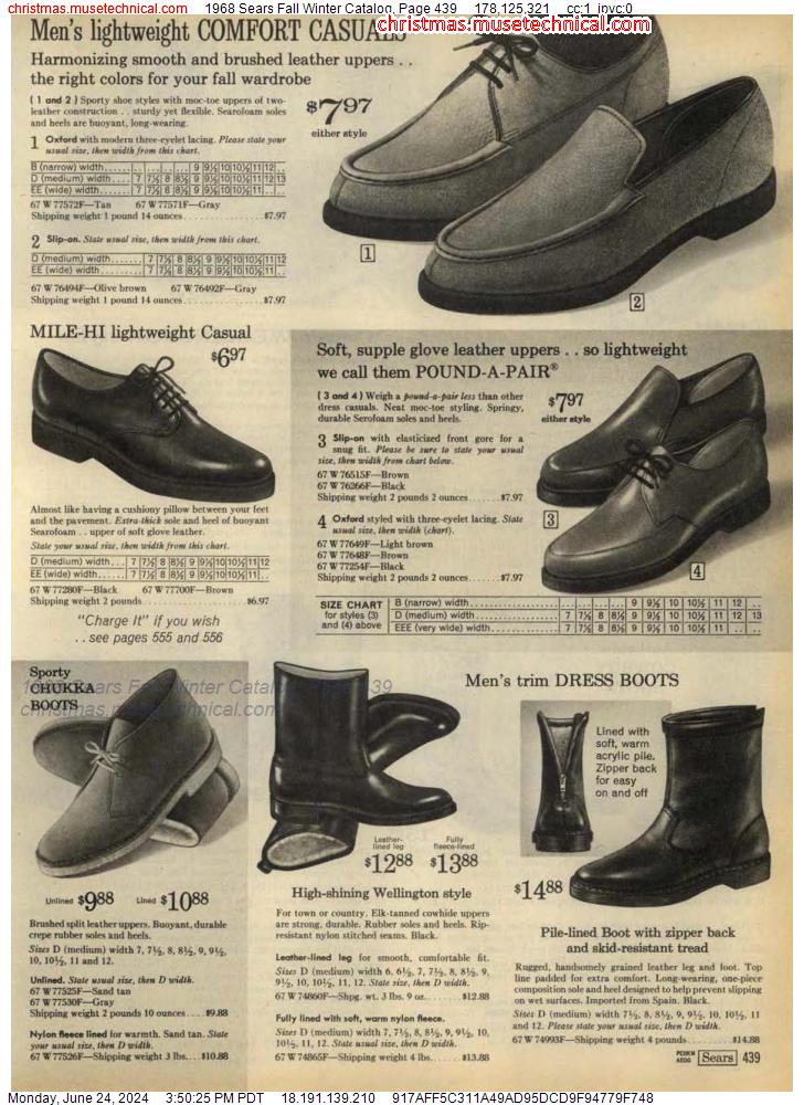 1968 Sears Fall Winter Catalog, Page 439