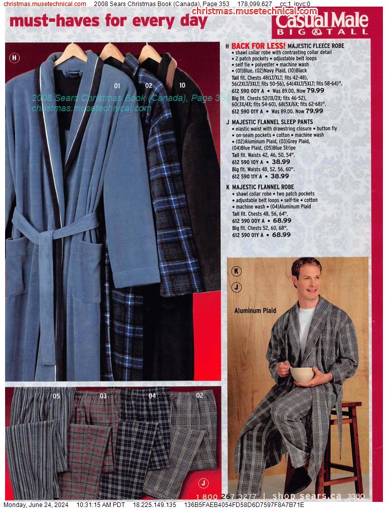 2008 Sears Christmas Book (Canada), Page 353