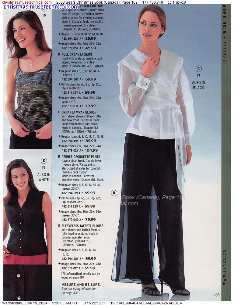 2003 Sears Christmas Book (Canada), Page 169