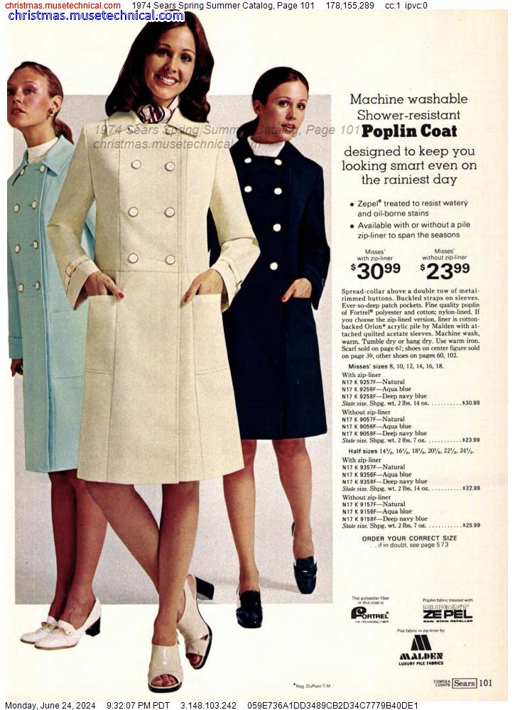 1974 Sears Spring Summer Catalog, Page 101