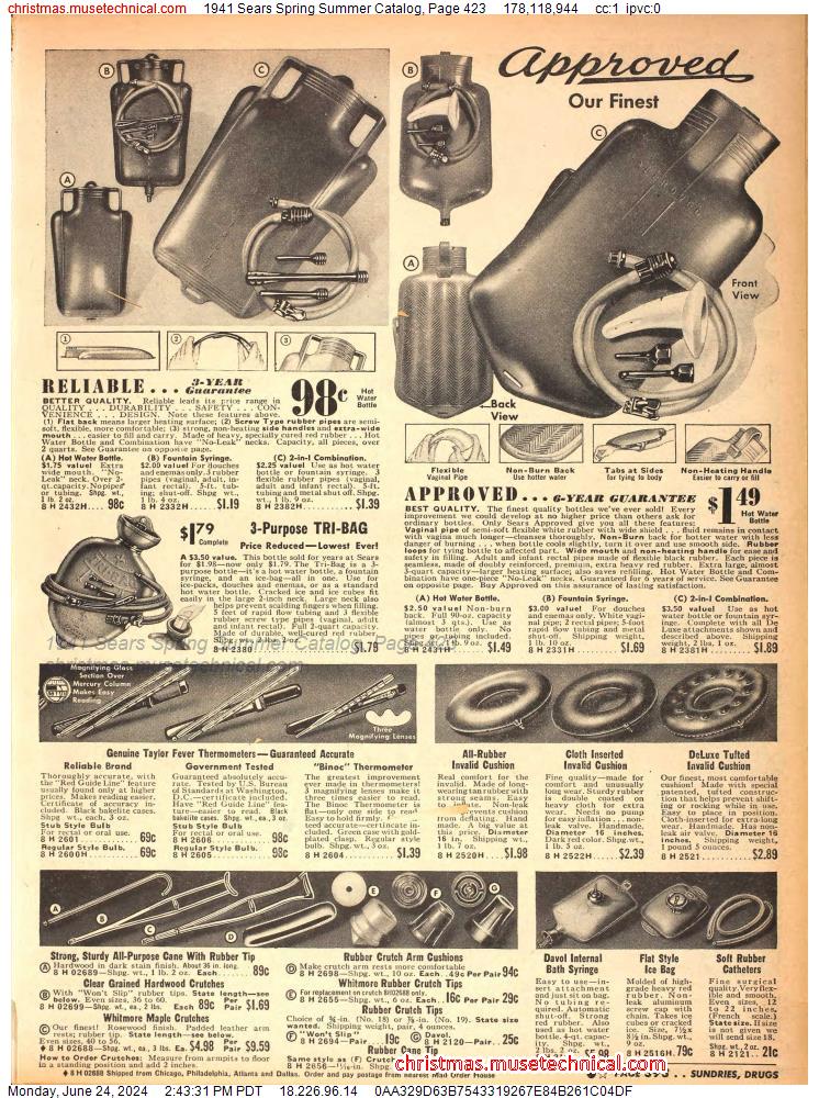 1941 Sears Spring Summer Catalog, Page 423