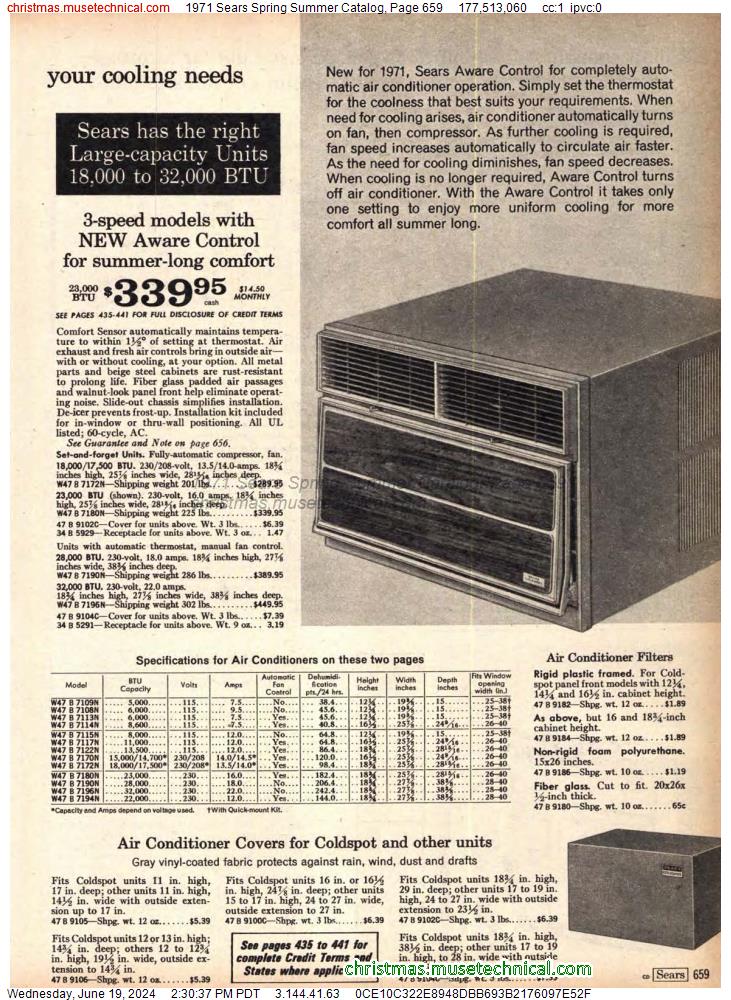 1971 Sears Spring Summer Catalog, Page 659