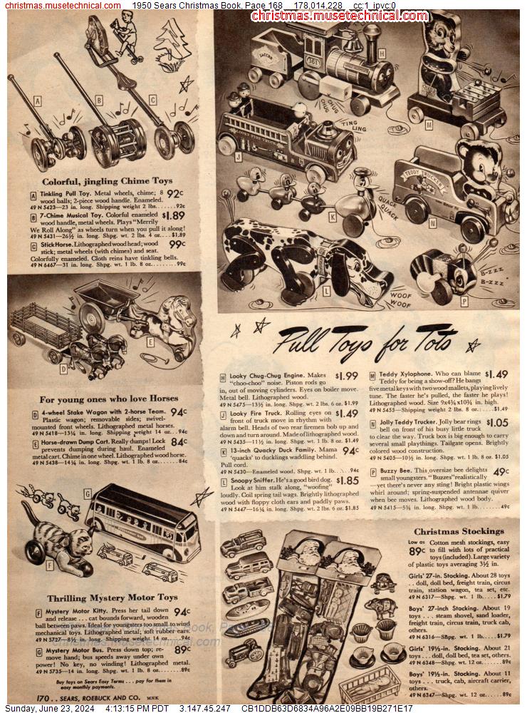 1950 Sears Christmas Book, Page 168