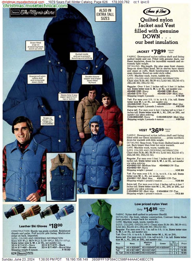1978 Sears Fall Winter Catalog, Page 626