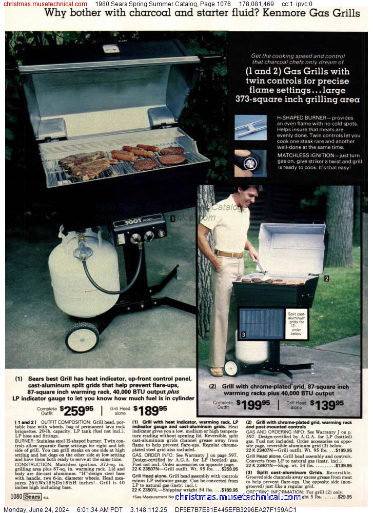1980 Sears Spring Summer Catalog, Page 1076