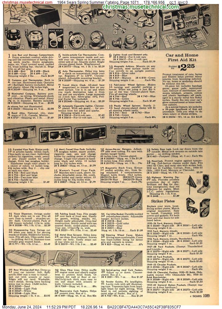 1964 Sears Spring Summer Catalog, Page 1071