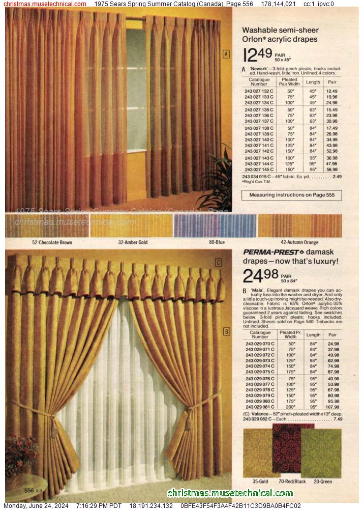 1975 Sears Spring Summer Catalog (Canada), Page 556