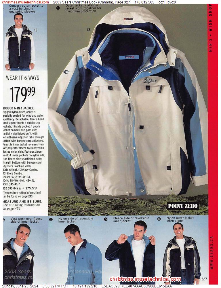 2003 Sears Christmas Book (Canada), Page 327