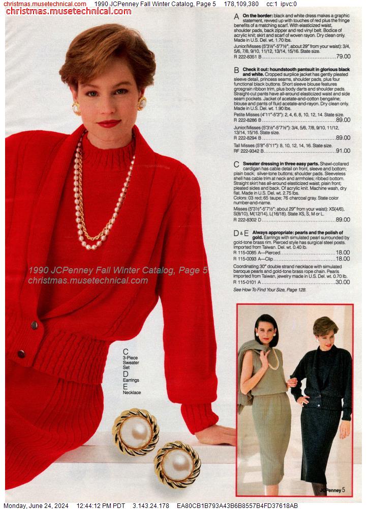 1990 JCPenney Fall Winter Catalog, Page 5