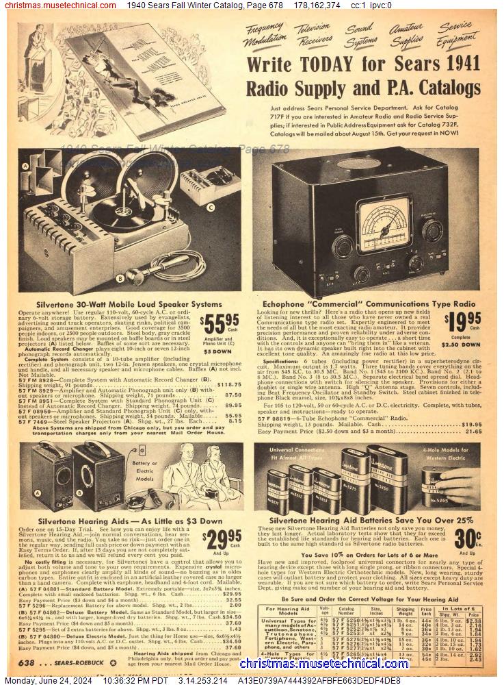 1940 Sears Fall Winter Catalog, Page 678