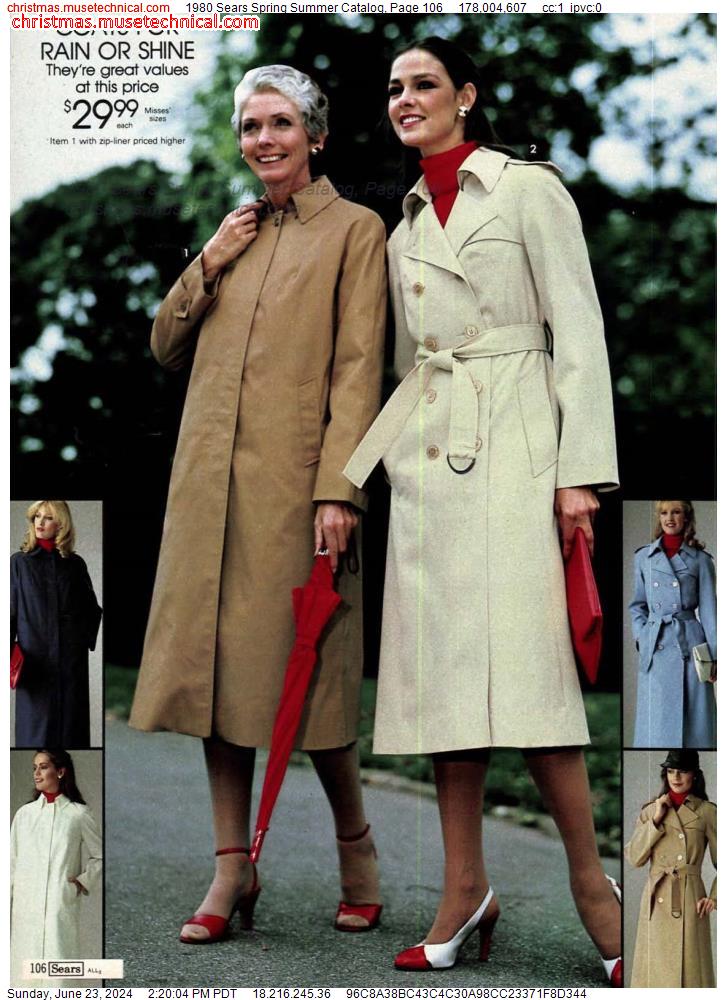 1980 Sears Spring Summer Catalog, Page 106