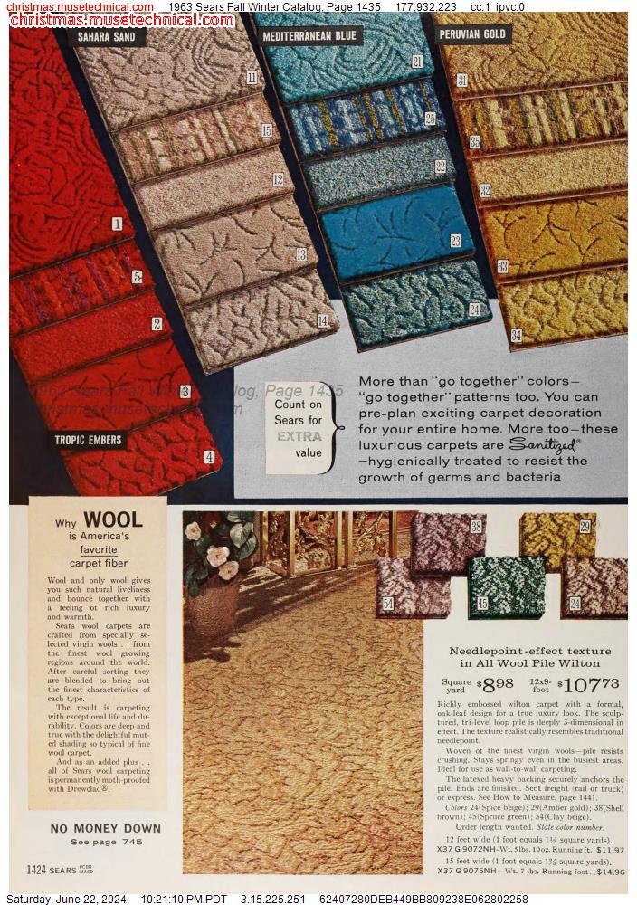 1963 Sears Fall Winter Catalog, Page 1435