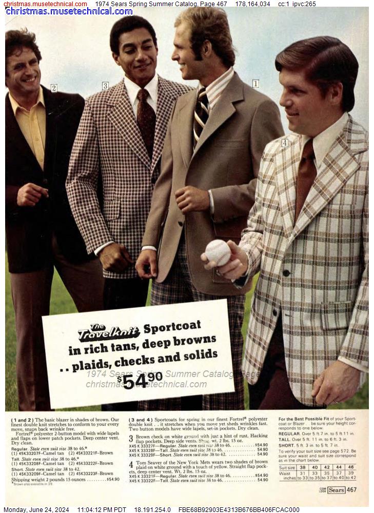 1974 Sears Spring Summer Catalog, Page 467