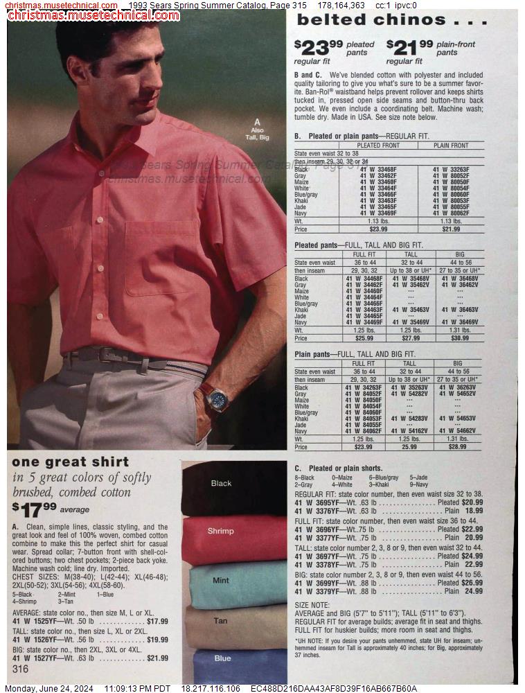 1993 Sears Spring Summer Catalog, Page 315