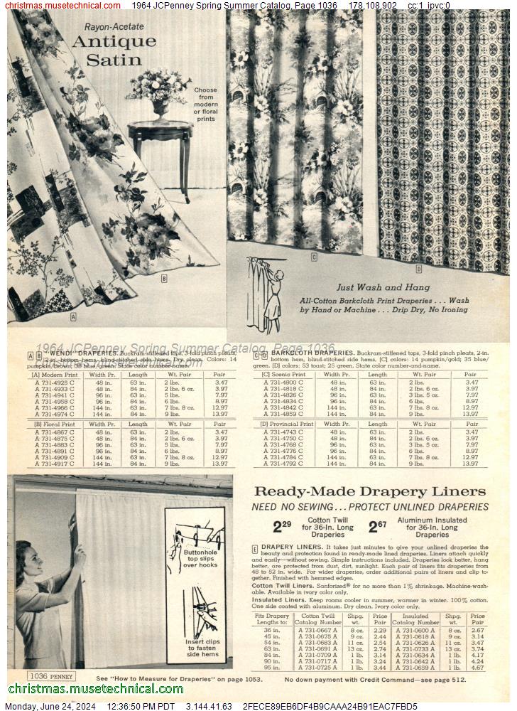 1964 JCPenney Spring Summer Catalog, Page 1036