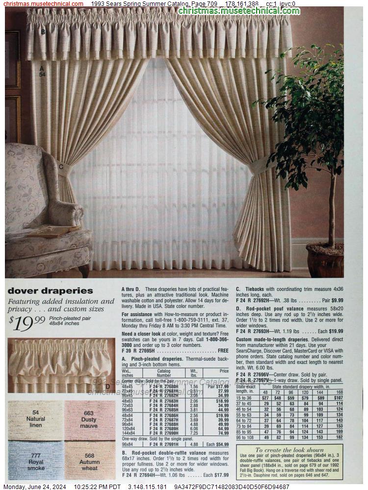 1993 Sears Spring Summer Catalog, Page 709