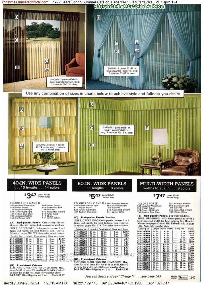 1977 Sears Spring Summer Catalog, Page 1347