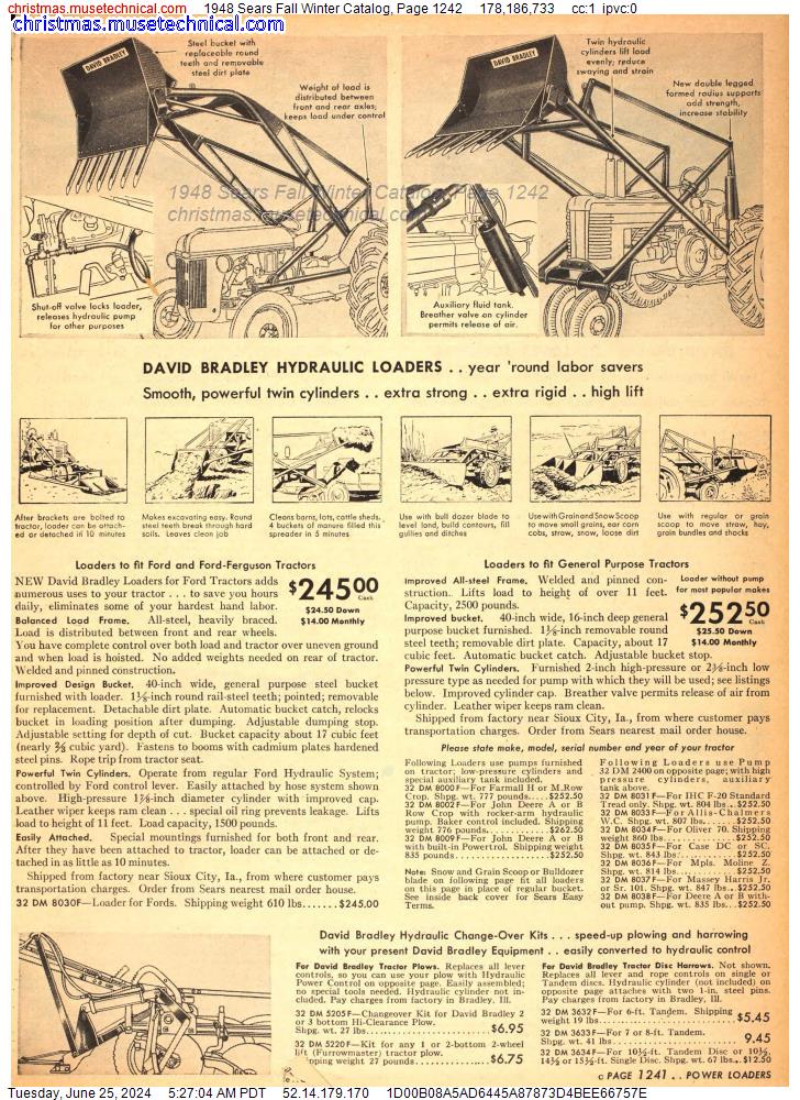 1948 Sears Fall Winter Catalog, Page 1242