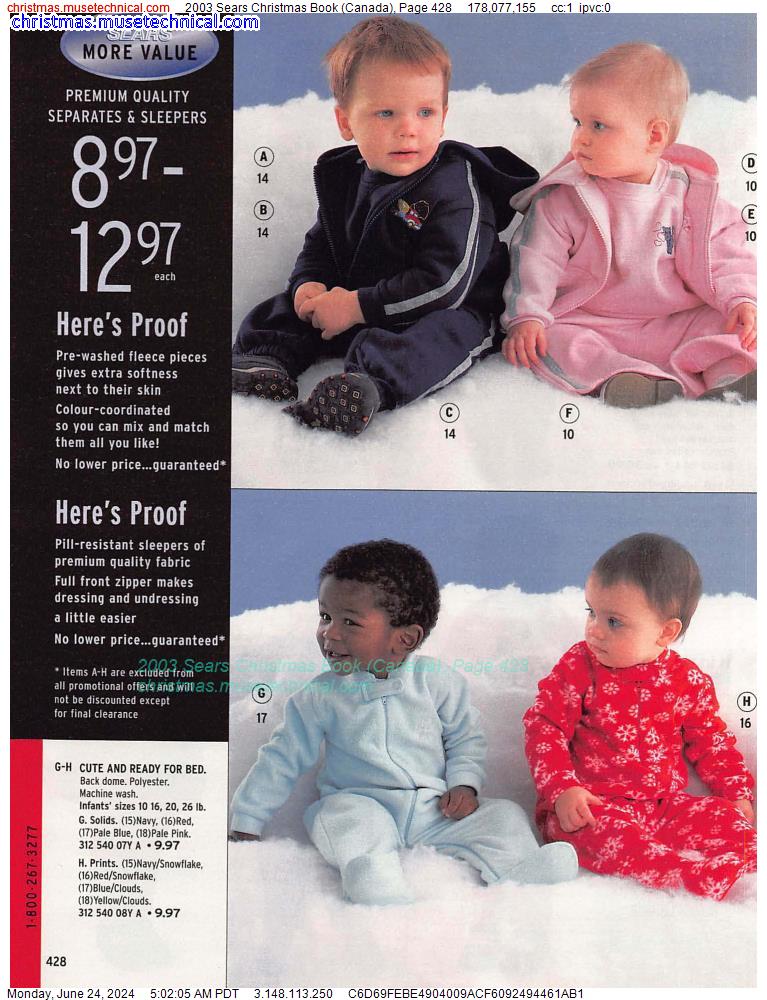 2003 Sears Christmas Book (Canada), Page 428
