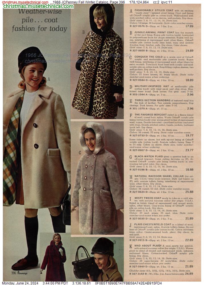 1966 JCPenney Fall Winter Catalog, Page 396