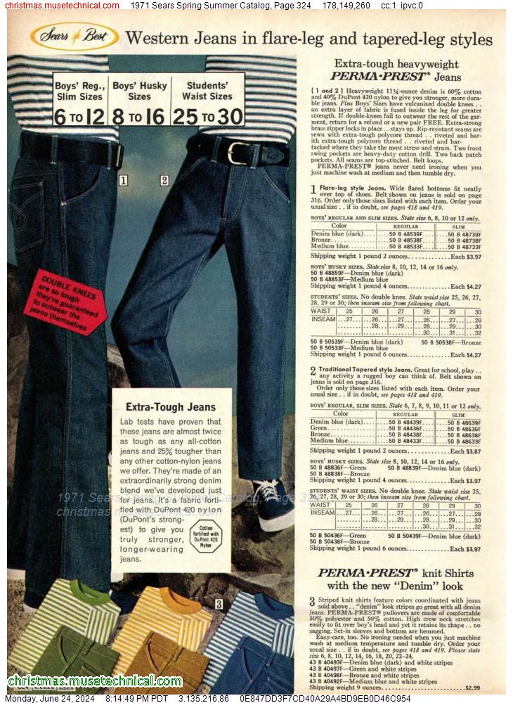 1971 Sears Spring Summer Catalog, Page 324