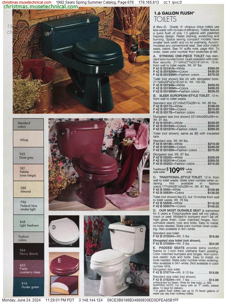 1992 Sears Spring Summer Catalog, Page 676