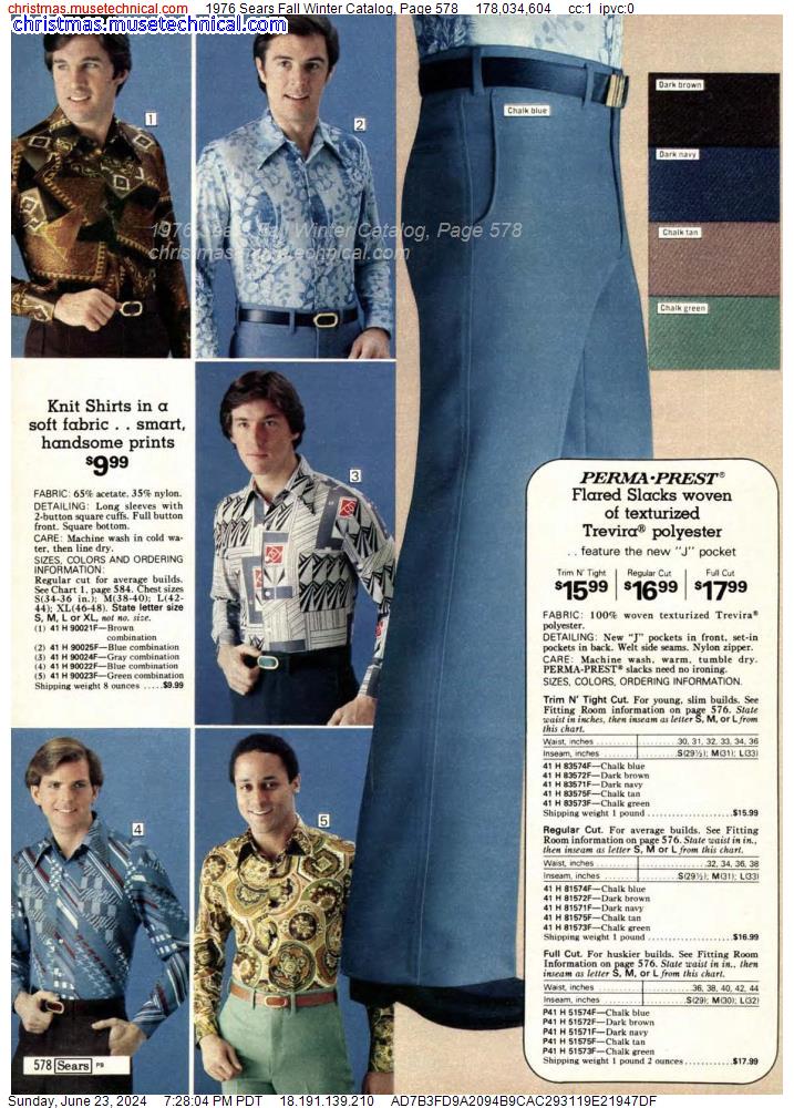 1976 Sears Fall Winter Catalog, Page 578