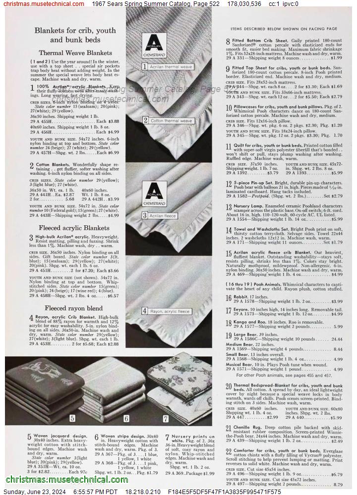 1967 Sears Spring Summer Catalog, Page 522