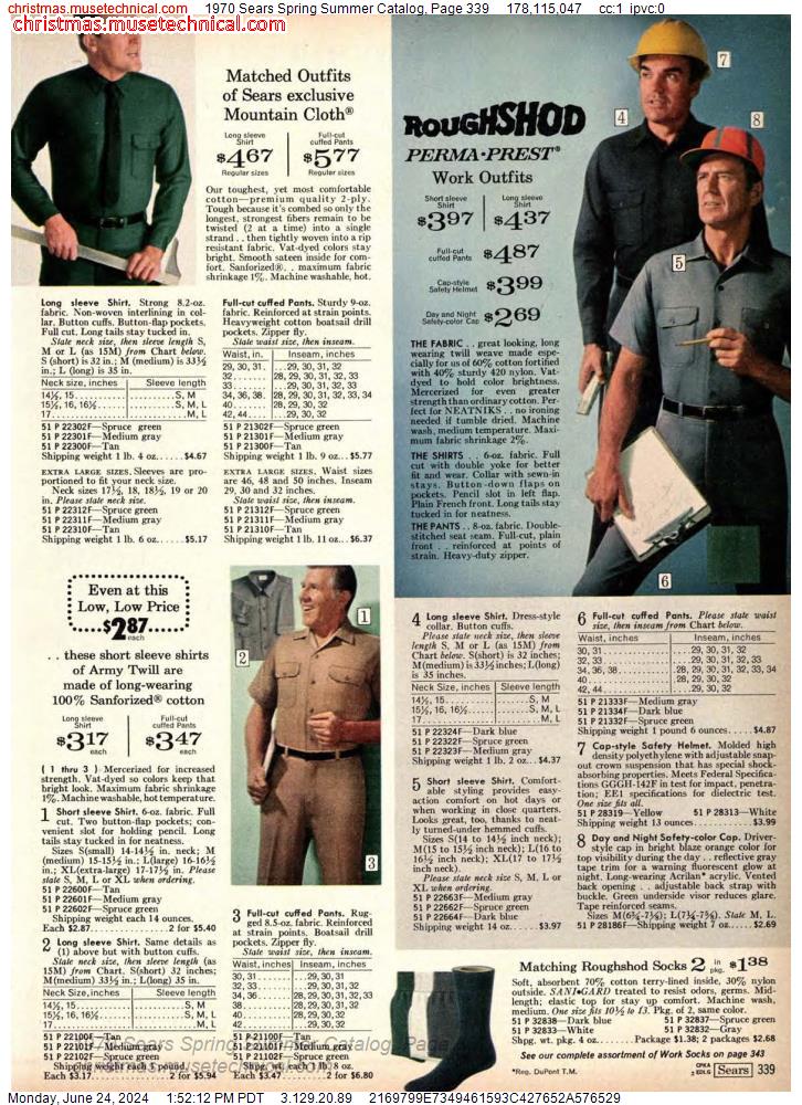 1970 Sears Spring Summer Catalog, Page 339