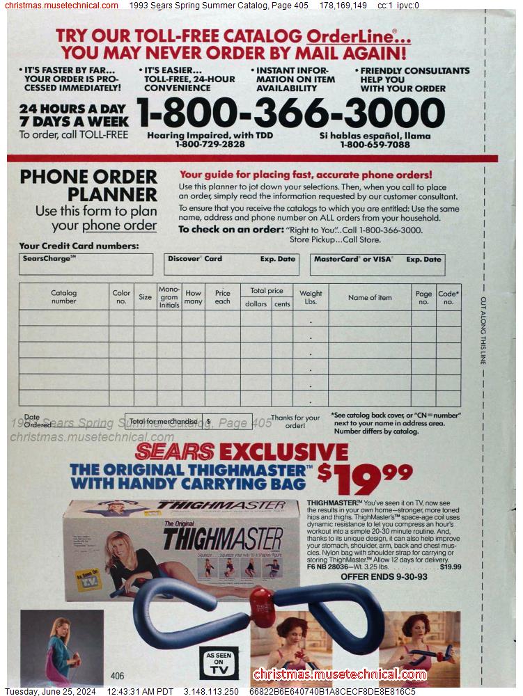 1993 Sears Spring Summer Catalog, Page 405
