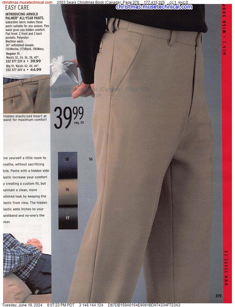 2003 Sears Christmas Book (Canada), Page 379