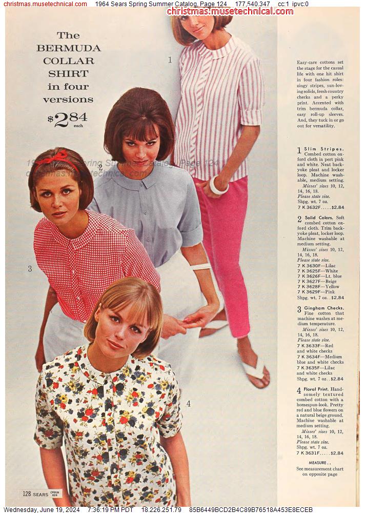 1964 Sears Spring Summer Catalog, Page 124