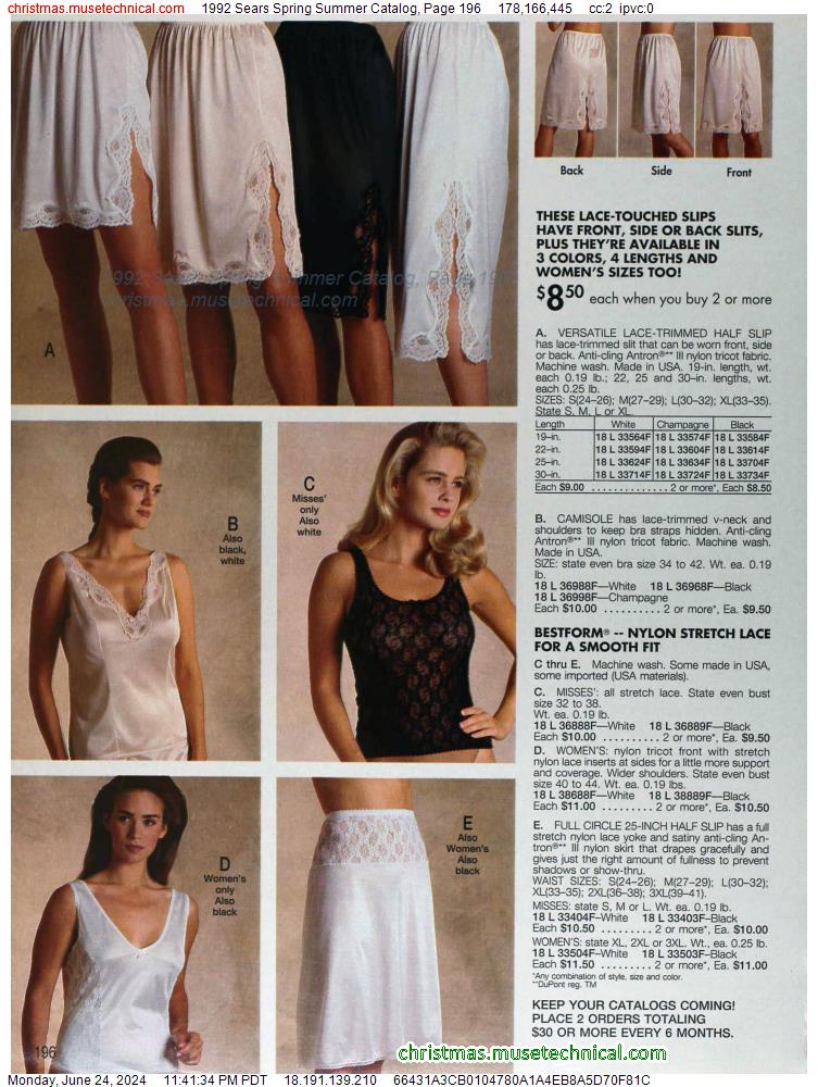 1992 Sears Spring Summer Catalog, Page 196