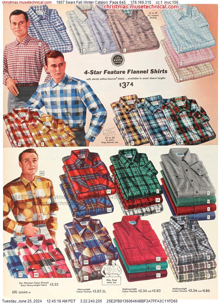 1957 Sears Fall Winter Catalog, Page 645