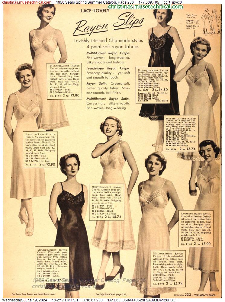 1950 Sears Spring Summer Catalog, Page 236