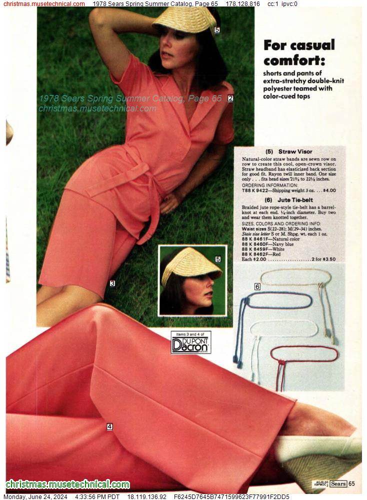 1978 Sears Spring Summer Catalog, Page 65