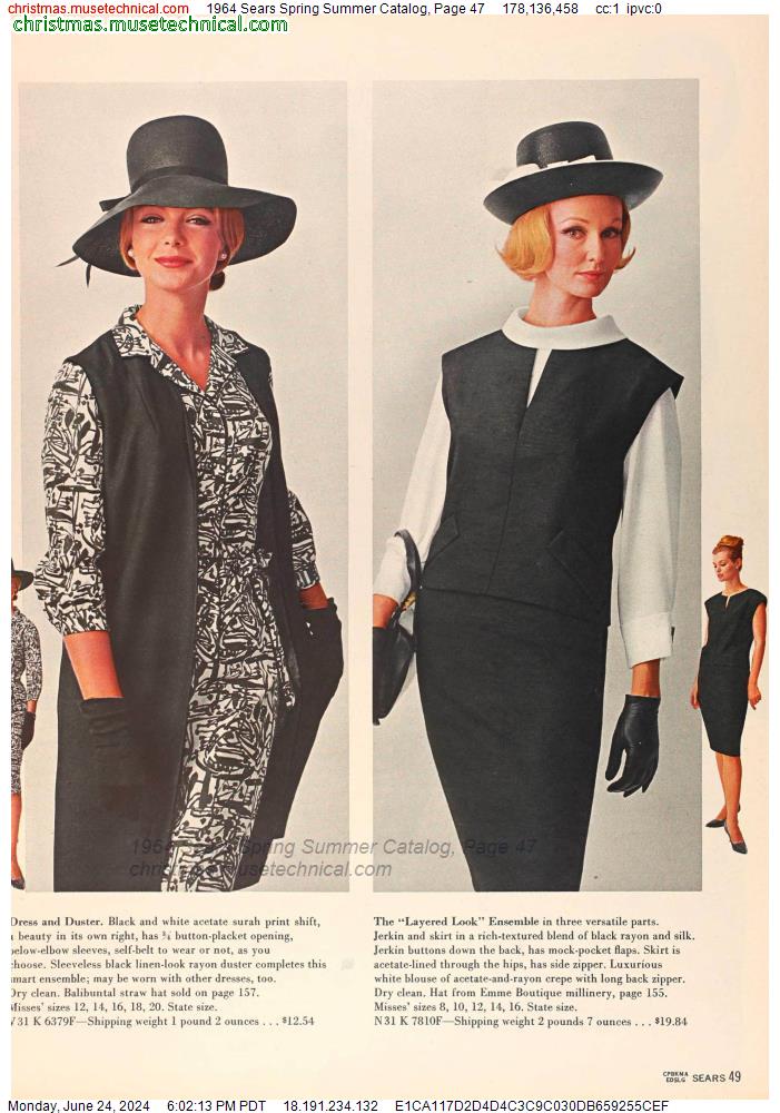 1964 Sears Spring Summer Catalog, Page 47