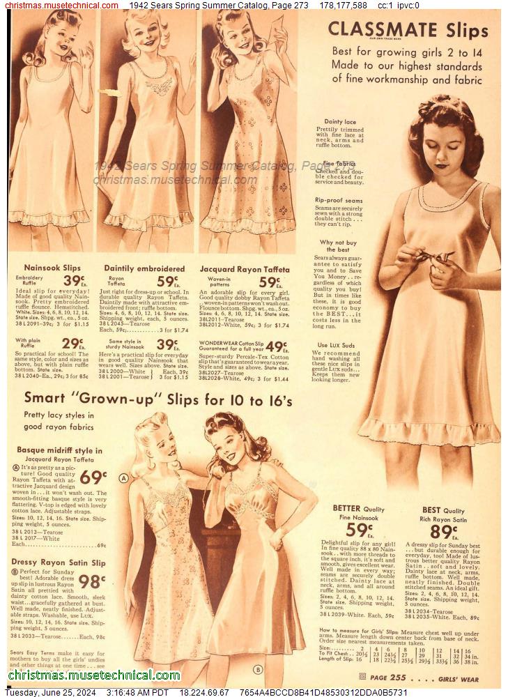1942 Sears Spring Summer Catalog, Page 273
