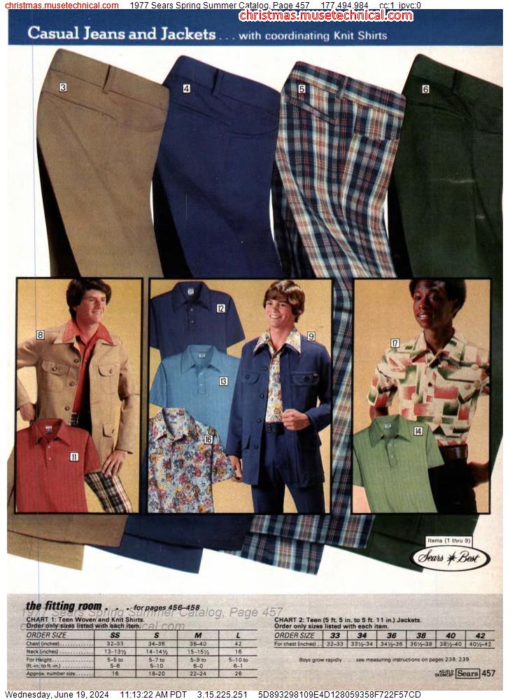 1977 Sears Spring Summer Catalog, Page 457
