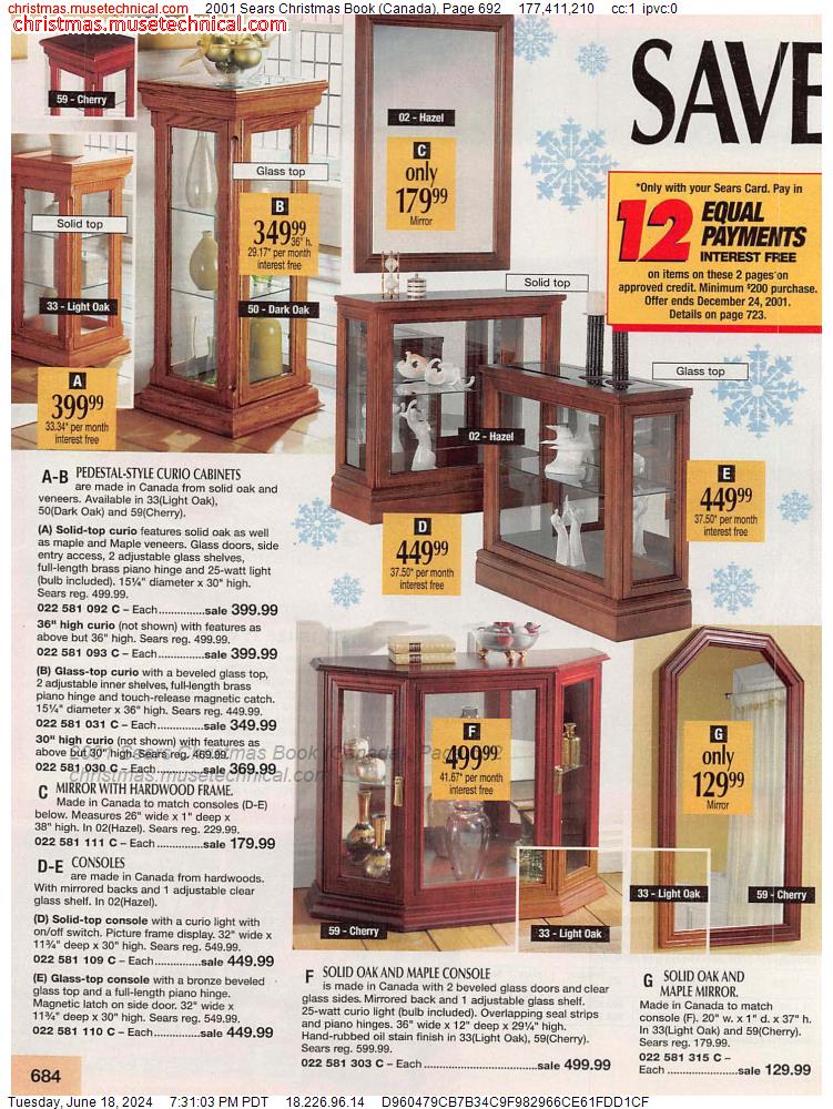 2001 Sears Christmas Book (Canada), Page 692