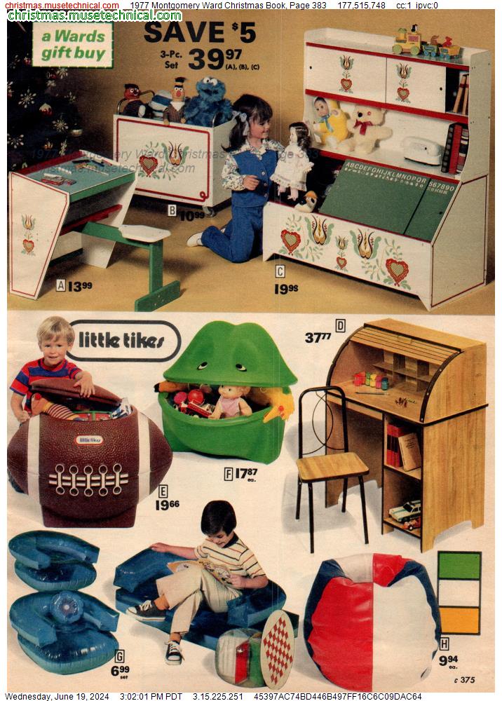 1977 Montgomery Ward Christmas Book, Page 383