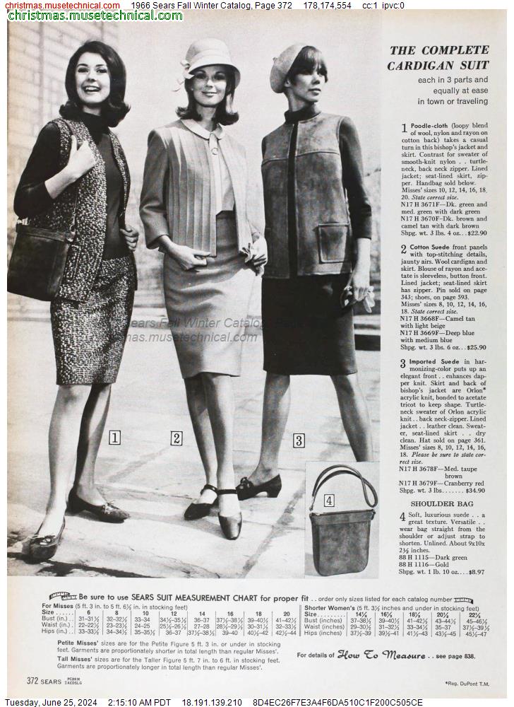 1966 Sears Fall Winter Catalog, Page 372