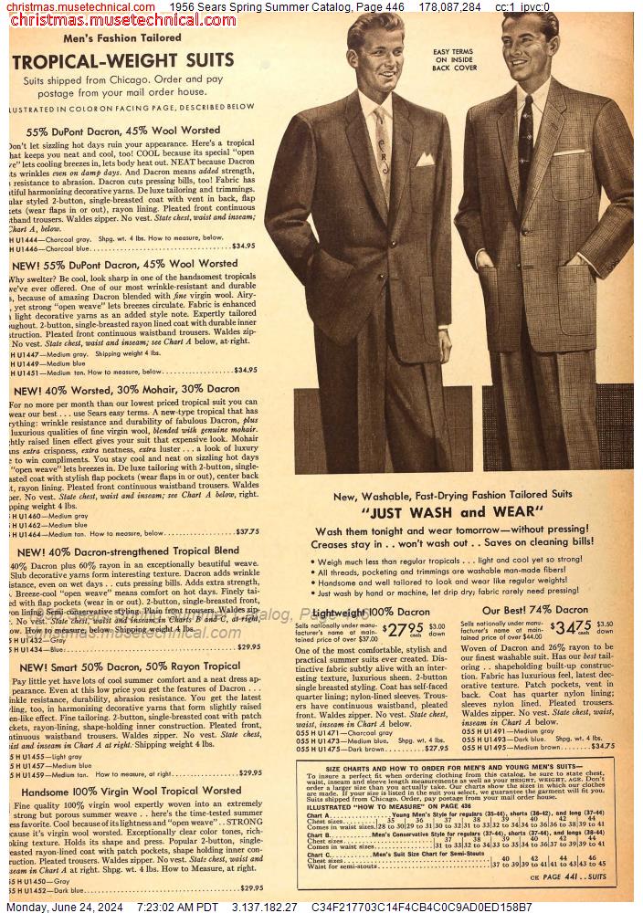 1956 Sears Spring Summer Catalog, Page 446