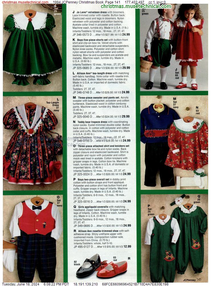 1994 JCPenney Christmas Book, Page 141
